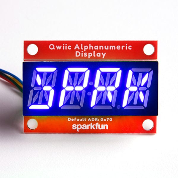 SparkFun Qwiic Alphanumeric Display - Blue by Sparkfun - The Pi Hut