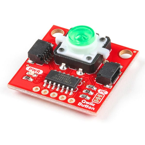 SparkFun Qwiic Button - Green LED by Sparkfun - The Pi Hut