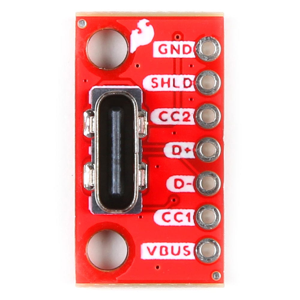 SparkFun USB-C Breakout - Vertical by Sparkfun - The Pi Hut