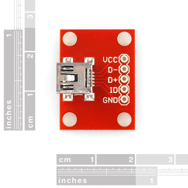 SparkFun USB Mini-B Breakout by Sparkfun - The Pi Hut