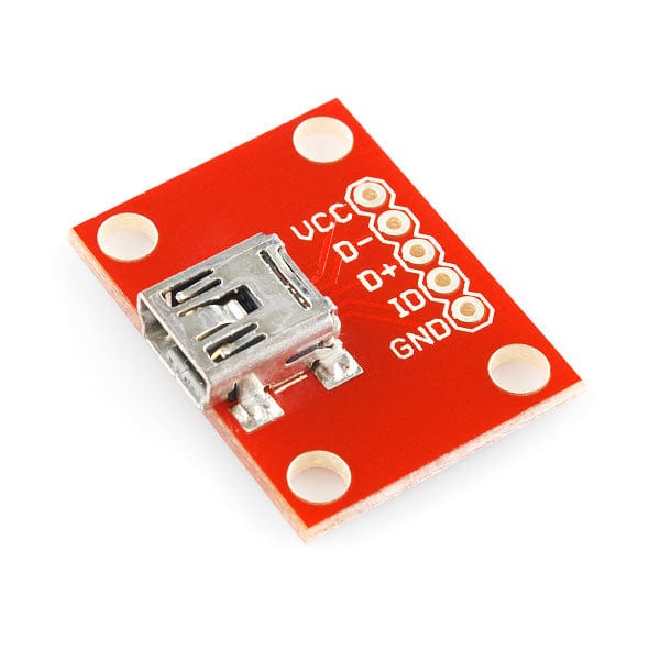 SparkFun USB Mini-B Breakout - The Pi Hut