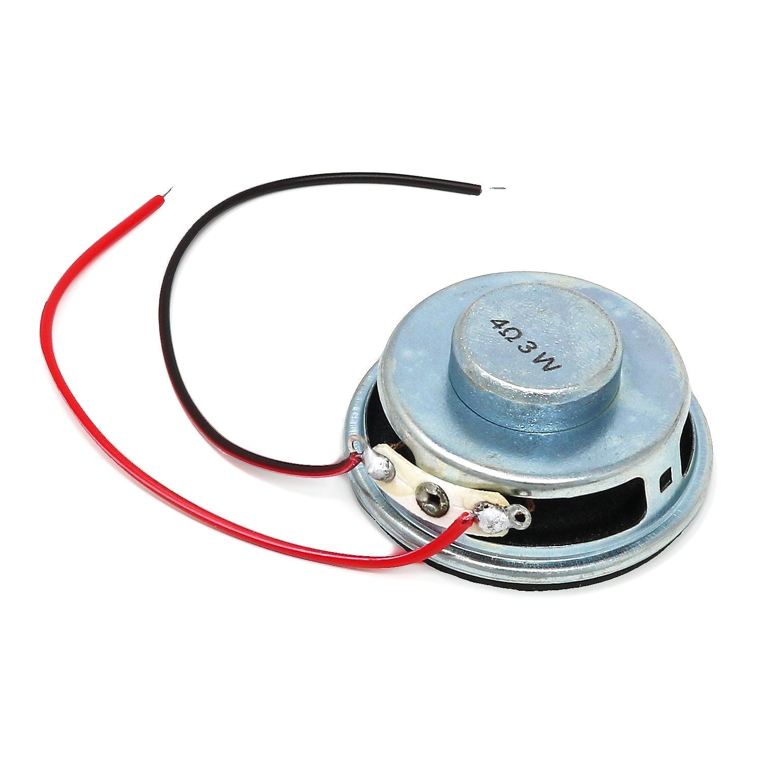 40mm Speaker - 4 Ohm 3 Watt (with wires) by The Pi Hut - The Pi Hut