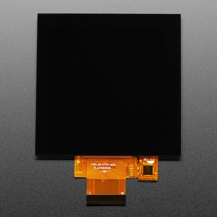 Square RGB 666 TTL TFT Display - 3.4" 480x480 with Touchscreen - TL034WVS05CT-B1477A by Adafruit - The Pi Hut