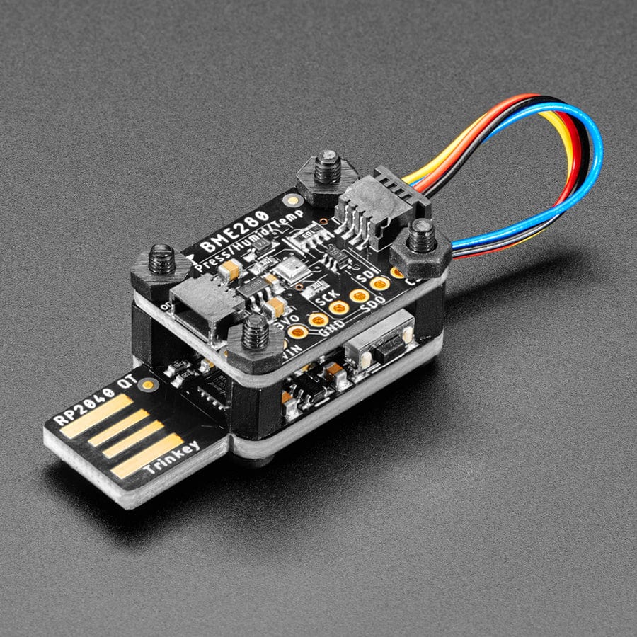 Stacking M2.5 Hardware Kit for STEMMA QT and RP2040 Trinkey by Adafruit - The Pi Hut