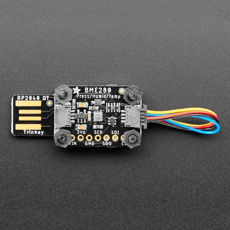 Stacking M2.5 Hardware Kit for STEMMA QT and RP2040 Trinkey by Adafruit - The Pi Hut