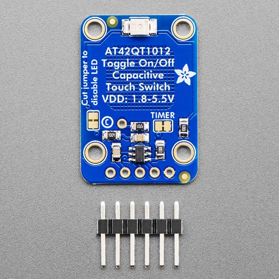 Standalone Toggle Capacitive Touch Sensor Breakout (AT42QT1012) by Adafruit - The Pi Hut