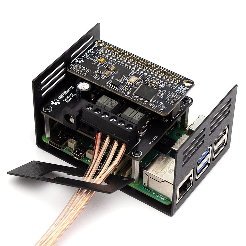 HiFiBerry Universal Steel Case for Raspberry Pi 5 by HiFiBerry - The Pi Hut