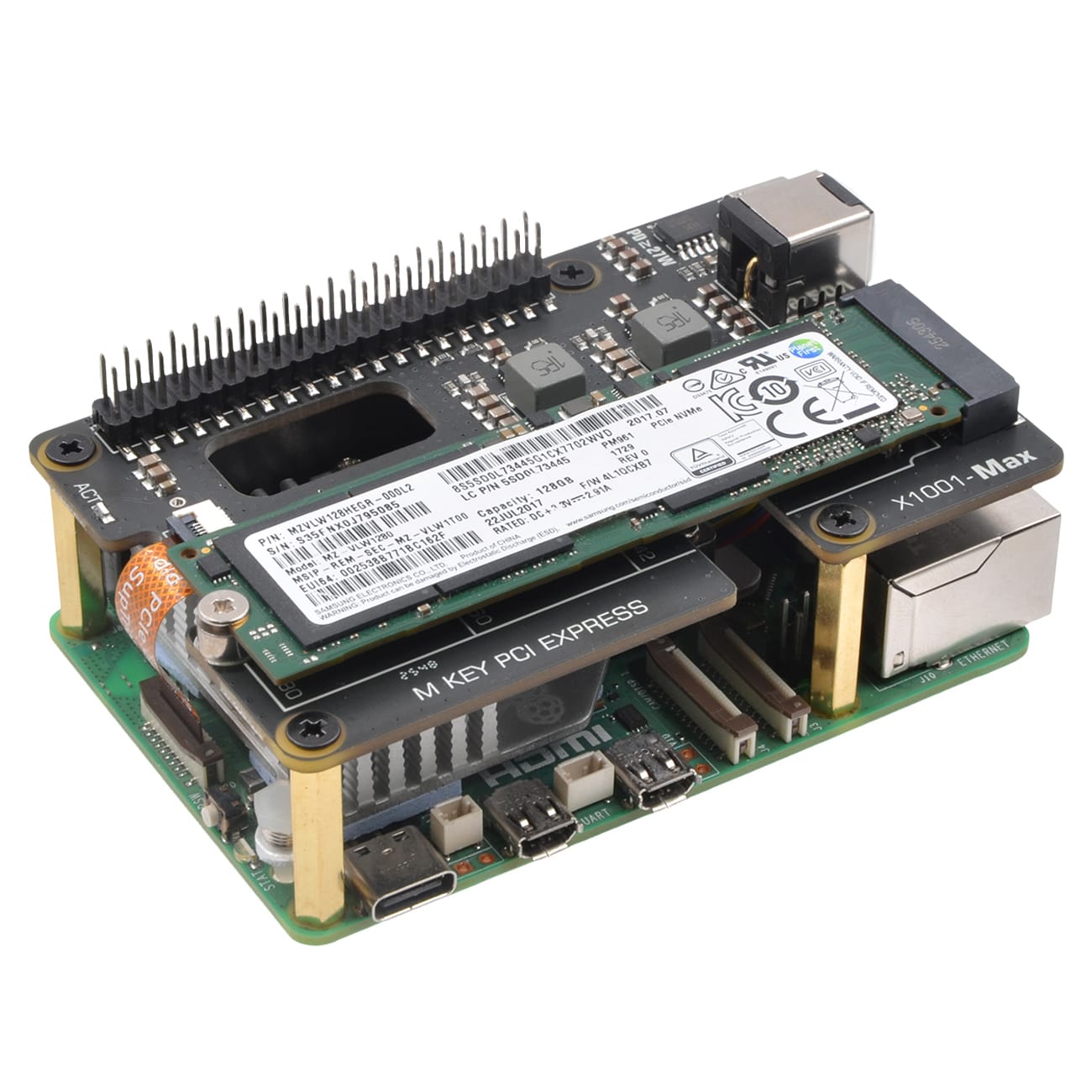 SupTronics X1001-MAX High-Power NVMe Add-on for Raspberry Pi 5 by SupTronics - The Pi Hut