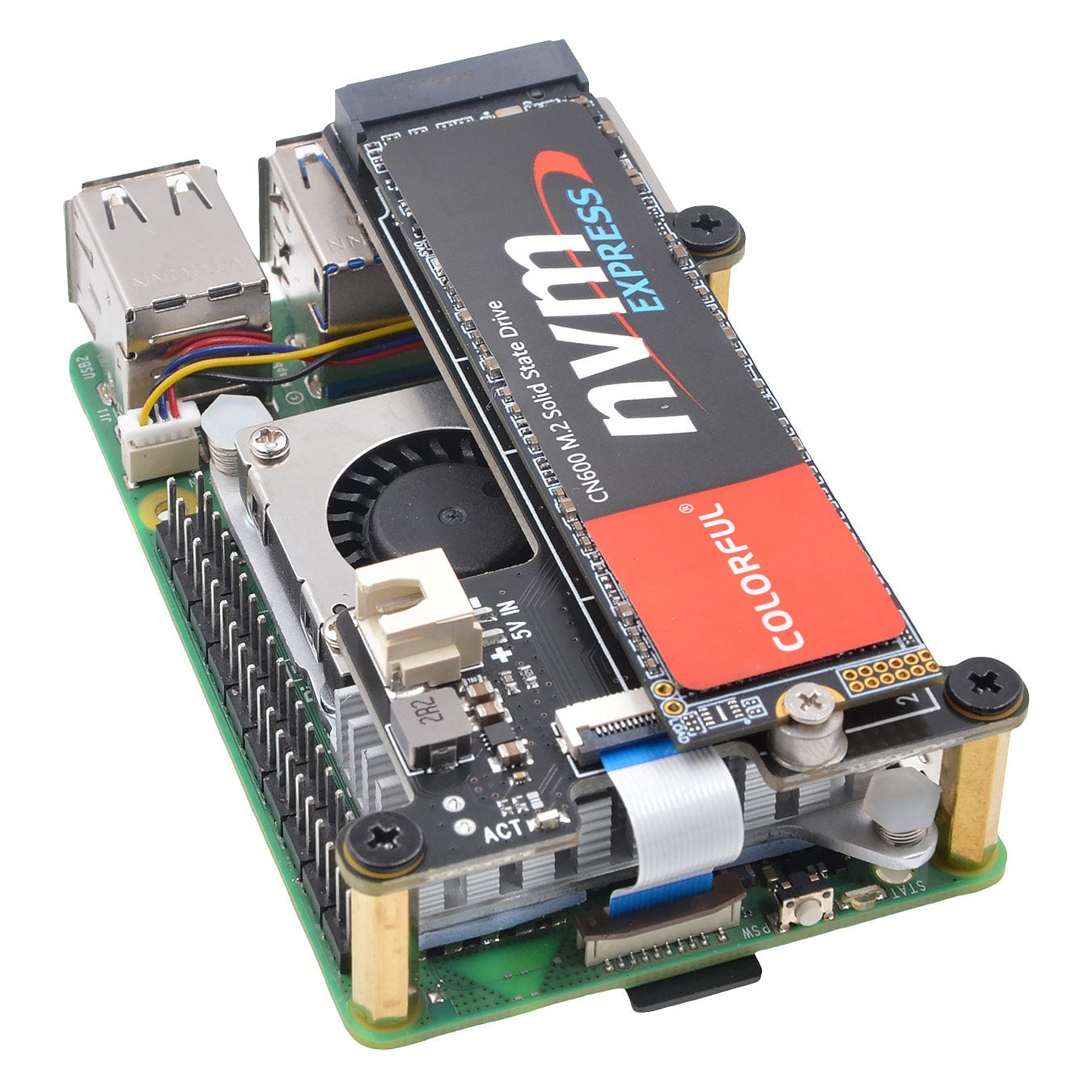 SupTronics X1001 NVMe Add-on for Raspberry Pi 5 by SupTronics - The Pi Hut