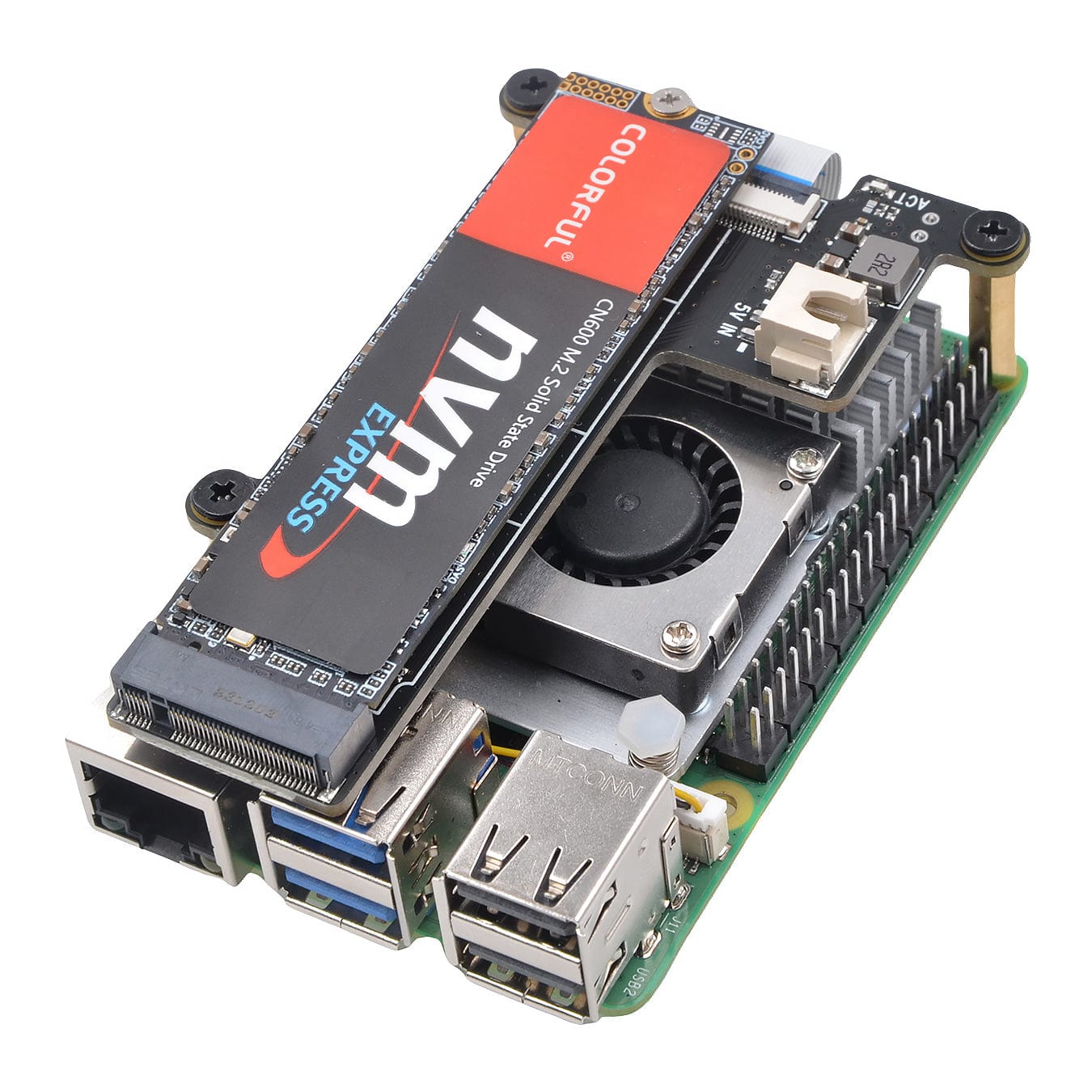 SupTronics X1001 NVMe Add-on for Raspberry Pi 5 by SupTronics - The Pi Hut