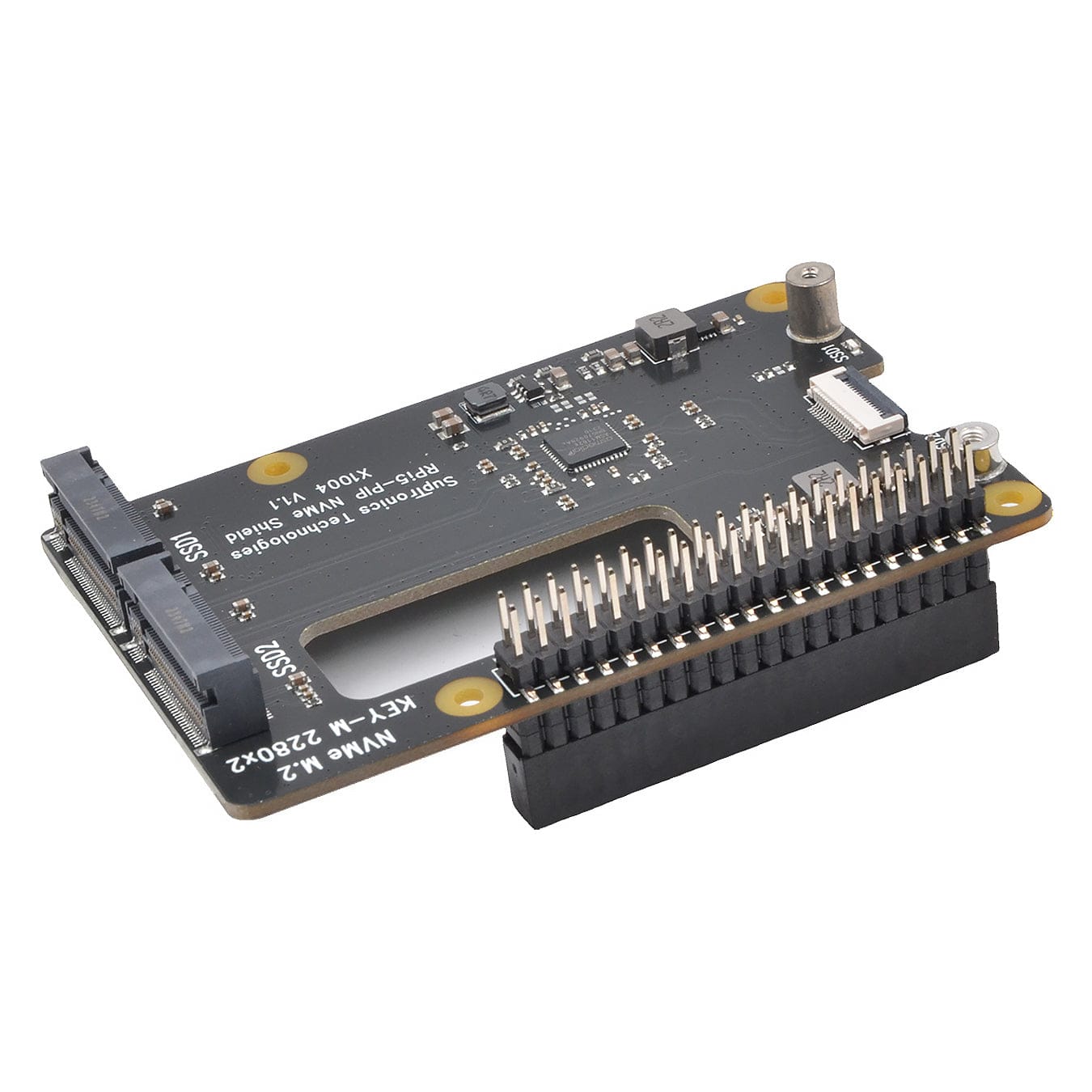 SupTronics X1004 Dual NVMe Add-on for Raspberry Pi 5 by SupTronics - The Pi Hut