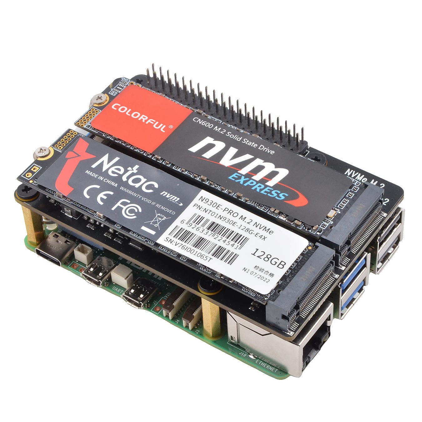 SupTronics X1004 Dual NVMe Add-on for Raspberry Pi 5 by SupTronics - The Pi Hut