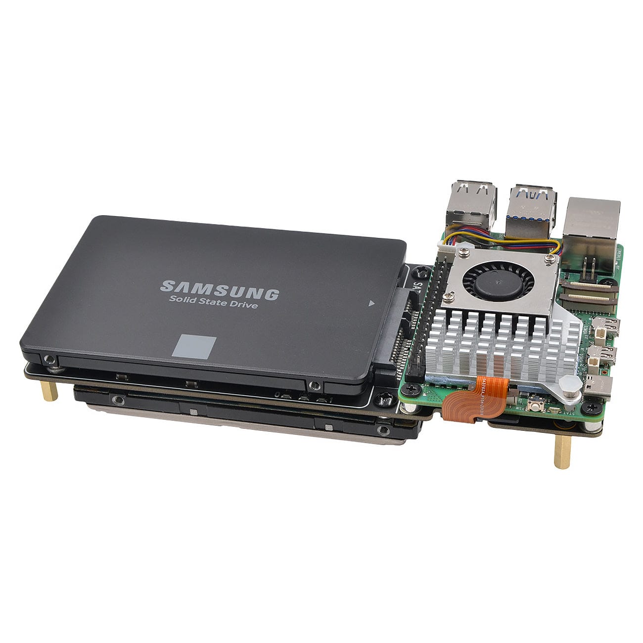 SupTronics X1007 Dual SATA Expansion for Raspberry Pi 5 by SupTronics - The Pi Hut