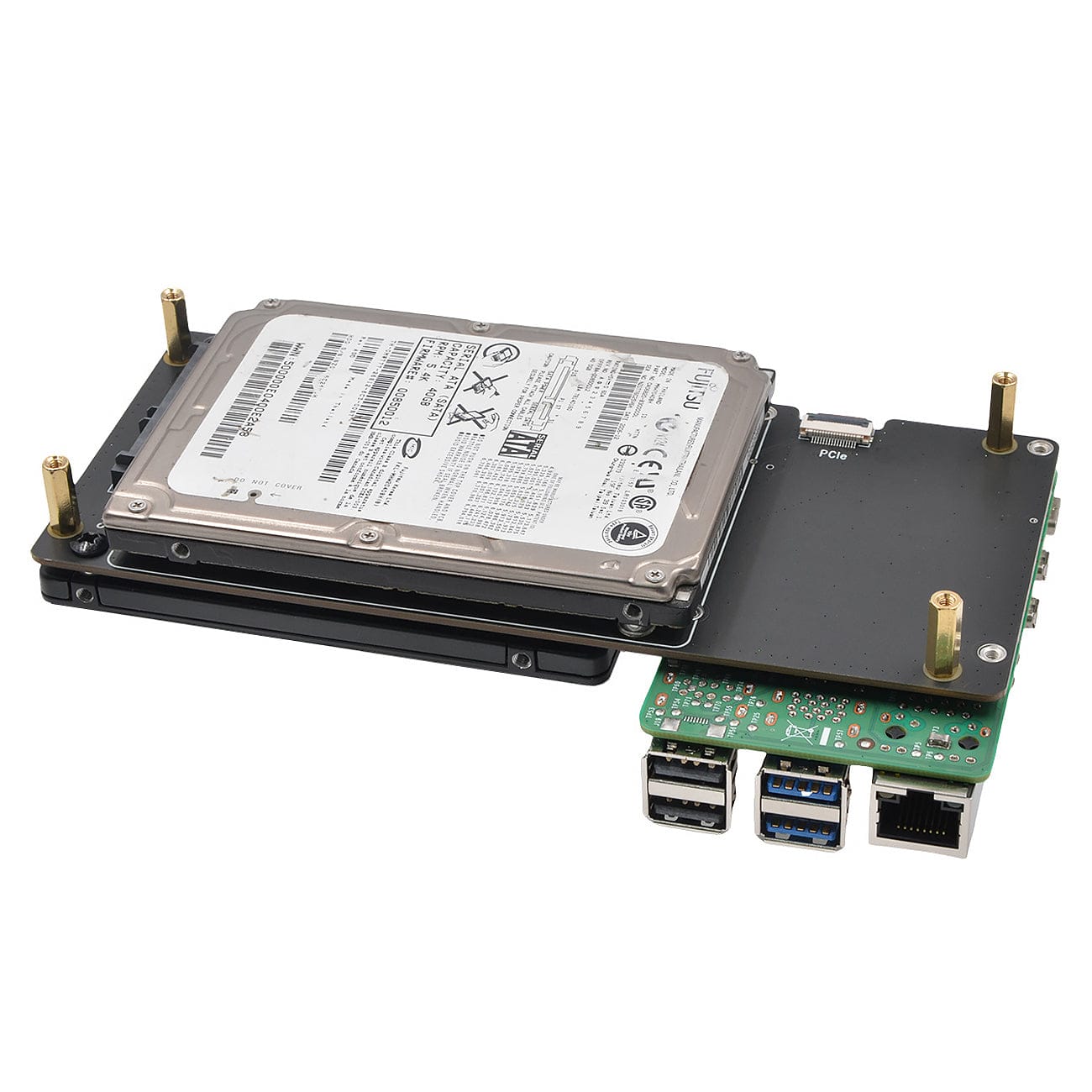 SupTronics X1007 Dual SATA Expansion for Raspberry Pi 5 by SupTronics - The Pi Hut