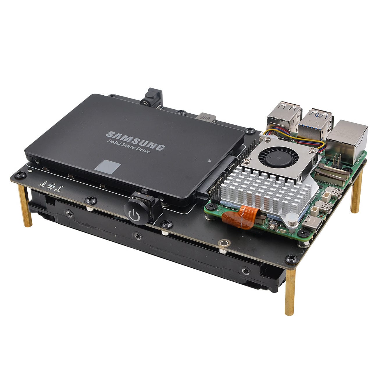 SupTronics X1008 3.5" + 2.5" SATA Expansion for Raspberry Pi 5 by SupTronics - The Pi Hut