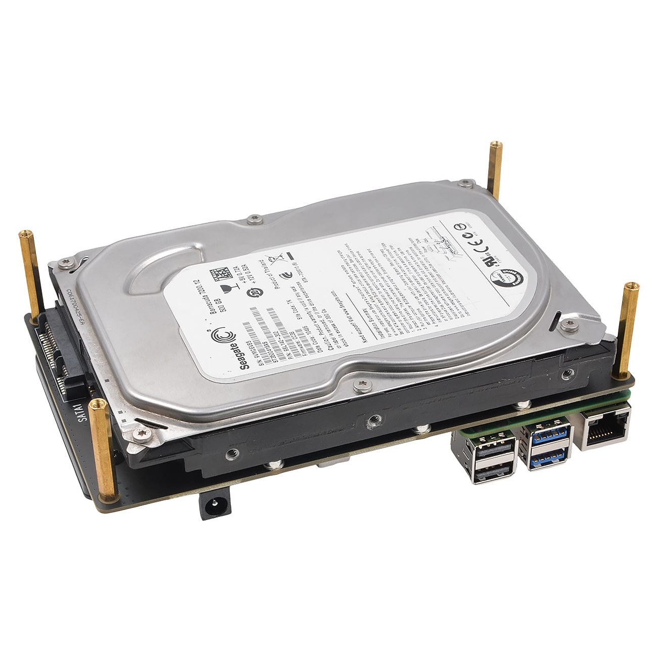 SupTronics X1008 3.5" + 2.5" SATA Expansion for Raspberry Pi 5 by SupTronics - The Pi Hut