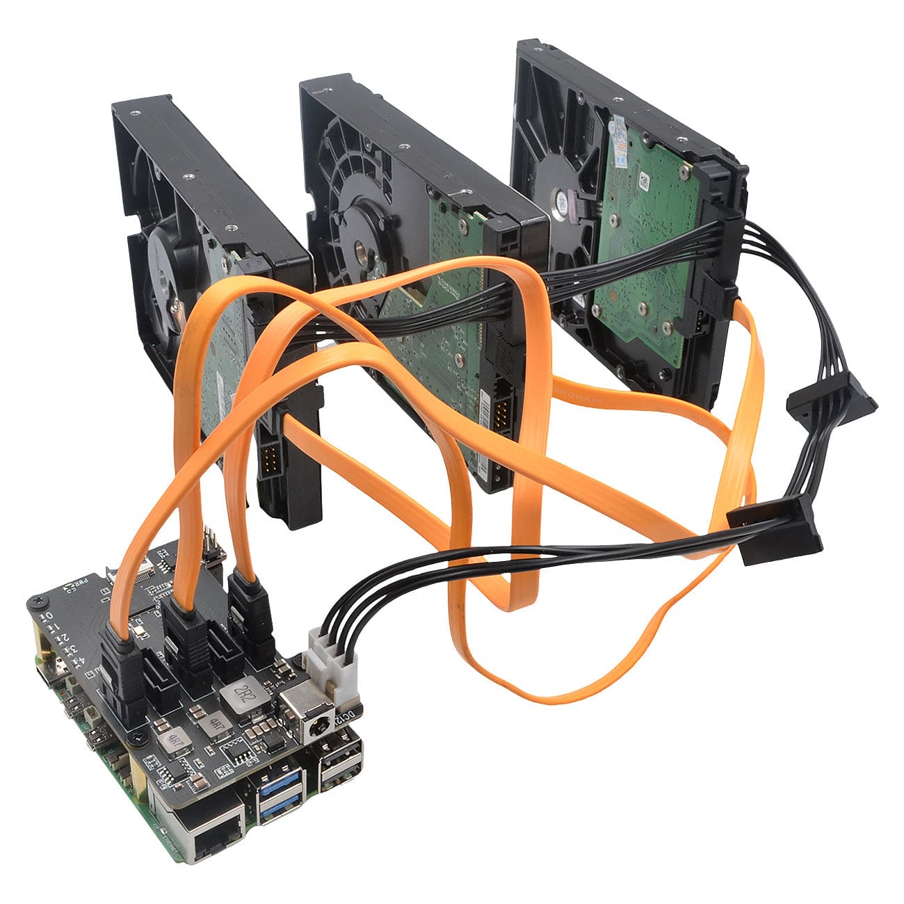 SupTronics X1009 5-Port SATA Add-on for Raspberry Pi 5 by SupTronics - The Pi Hut