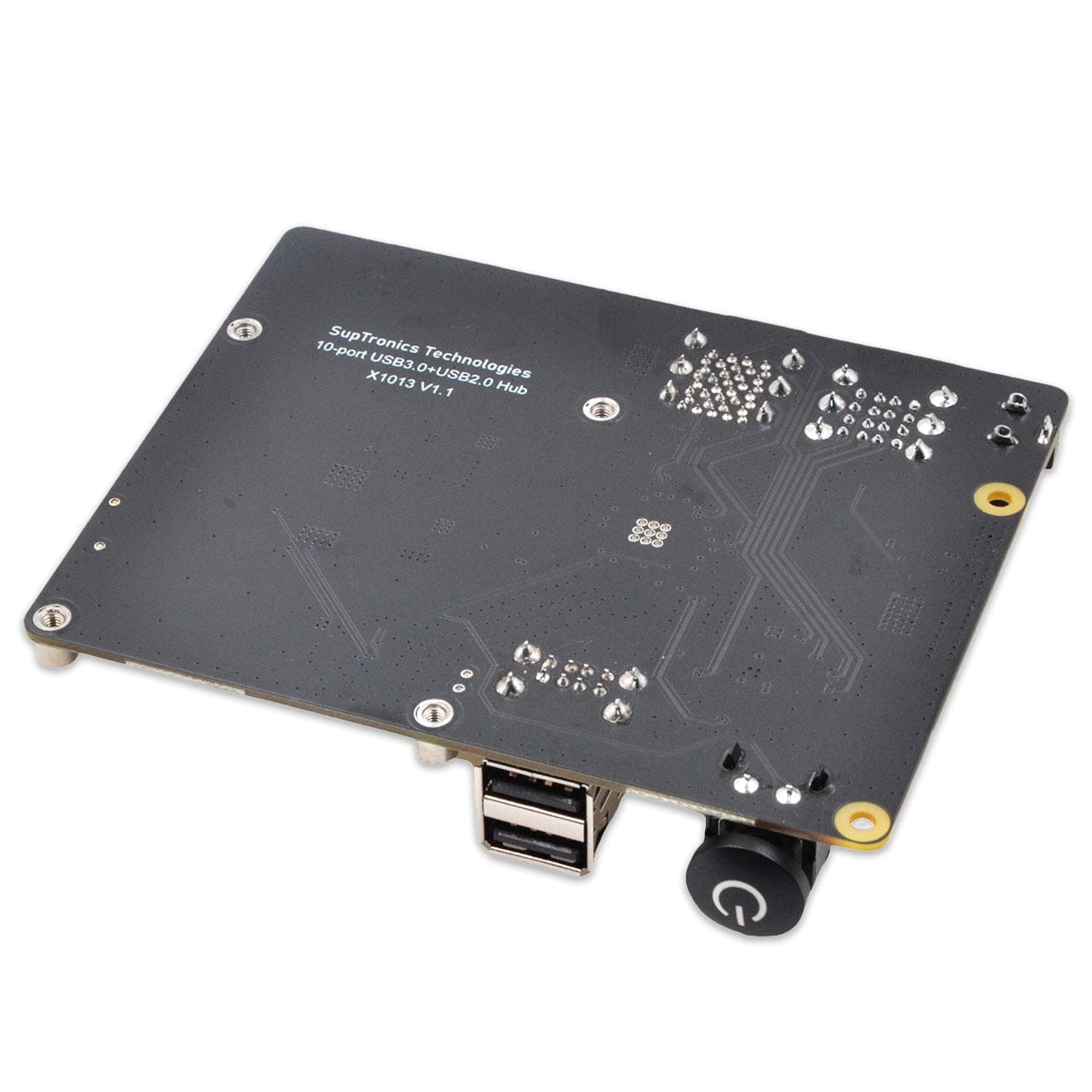 SupTronics X1013 10-Port USB Hub Add-on for Raspberry Pi 5 by SupTronics - The Pi Hut