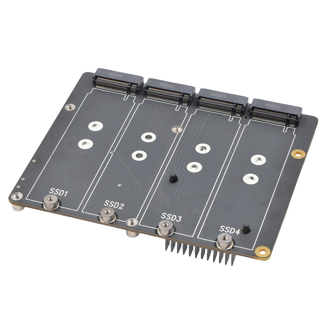 SupTronics X1016 Four-Slot NVMe Add-on for Raspberry Pi 5 by SupTronics - The Pi Hut