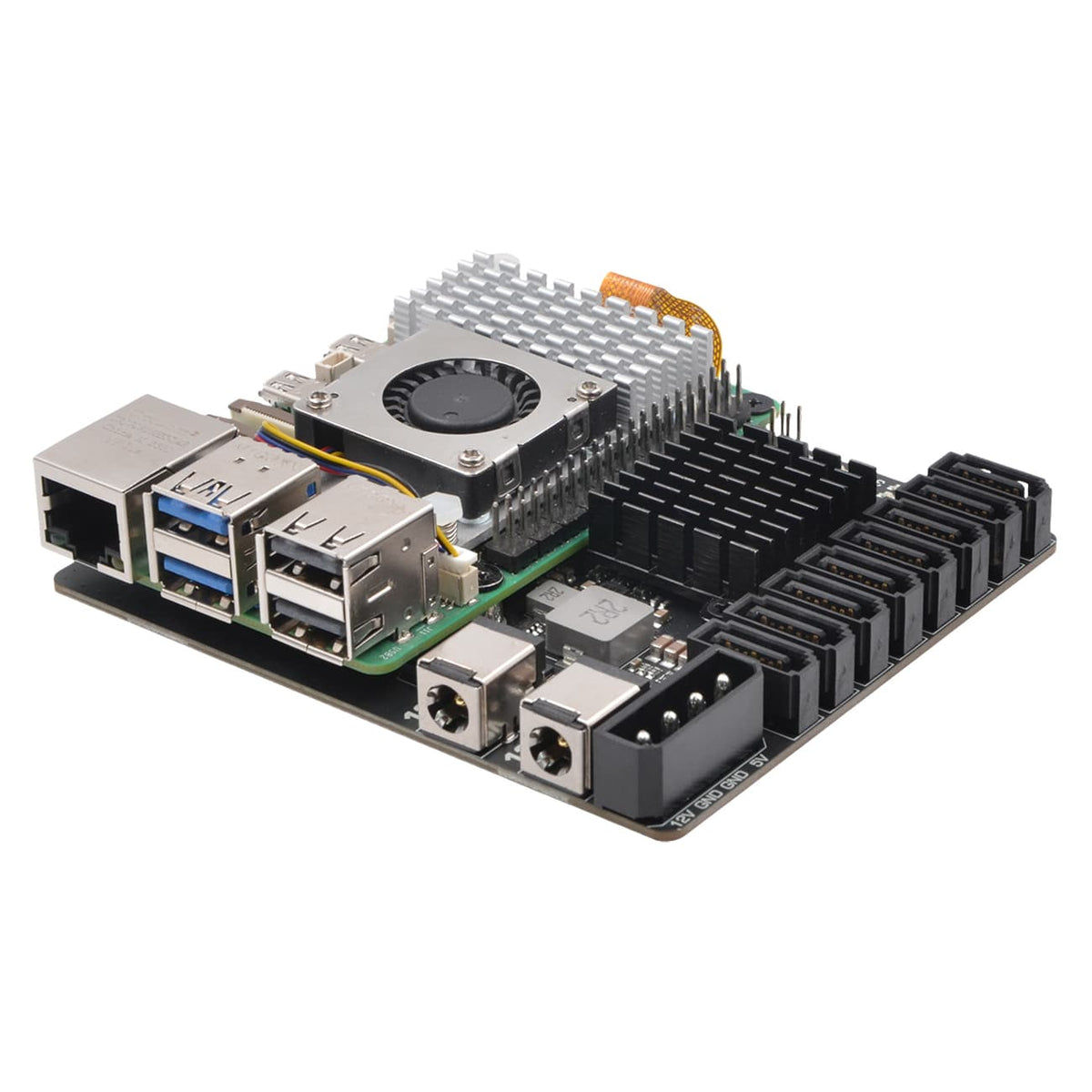 SupTronics X1017 8-Port SATA Expansion Board for Pi 5 by SupTronics - The Pi Hut
