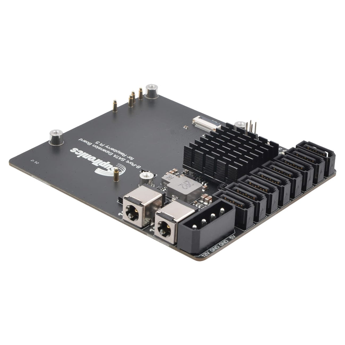 SupTronics X1017 8-Port SATA Expansion Board for Pi 5 by SupTronics - The Pi Hut