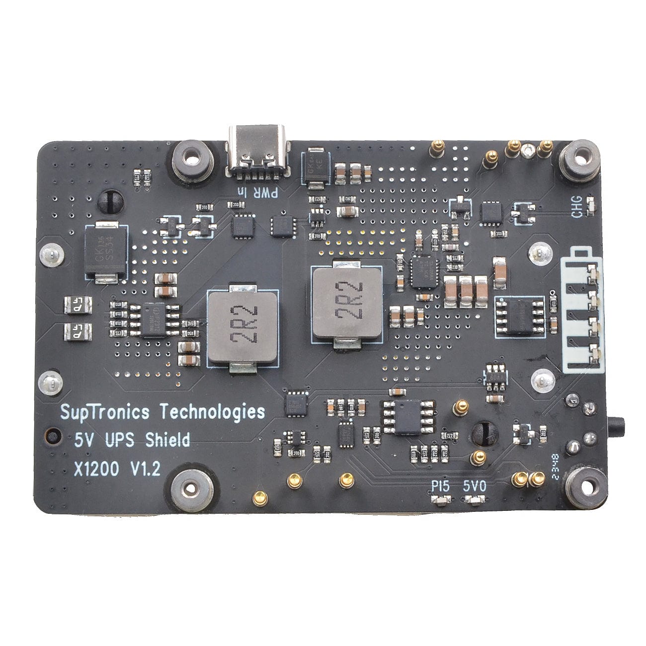 SupTronics X1200 5.1V 5A UPS for Raspberry Pi 5 by SupTronics - The Pi Hut