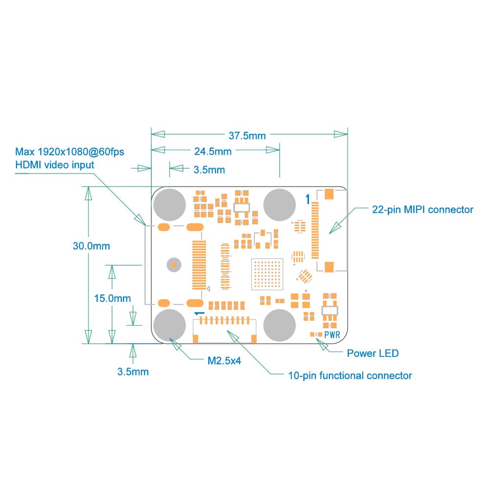 SupTronics X1300 HDMI to CSI-2 Bridge for Raspberry Pi 5 by SupTronics - The Pi Hut