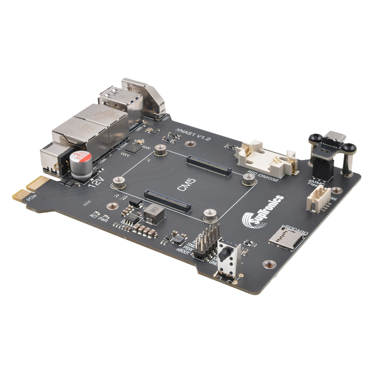 SupTronics XNAS1 NAS Carrier + Enclosure for CM5 by SupTronics - The Pi Hut