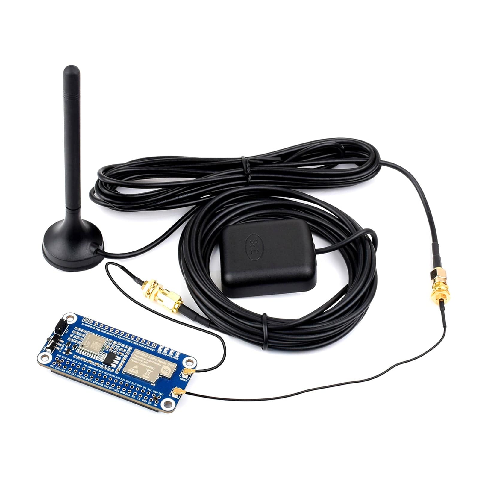 SX1262 LoRaWAN Node Module Expansion Board for Raspberry Pi (850~930MHz HF with GNSS) by Waveshare - The Pi Hut