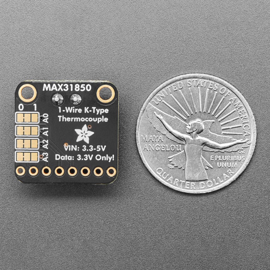 Thermocouple Amplifier with 1-Wire Breakout Board - MAX31850K by Adafruit - The Pi Hut