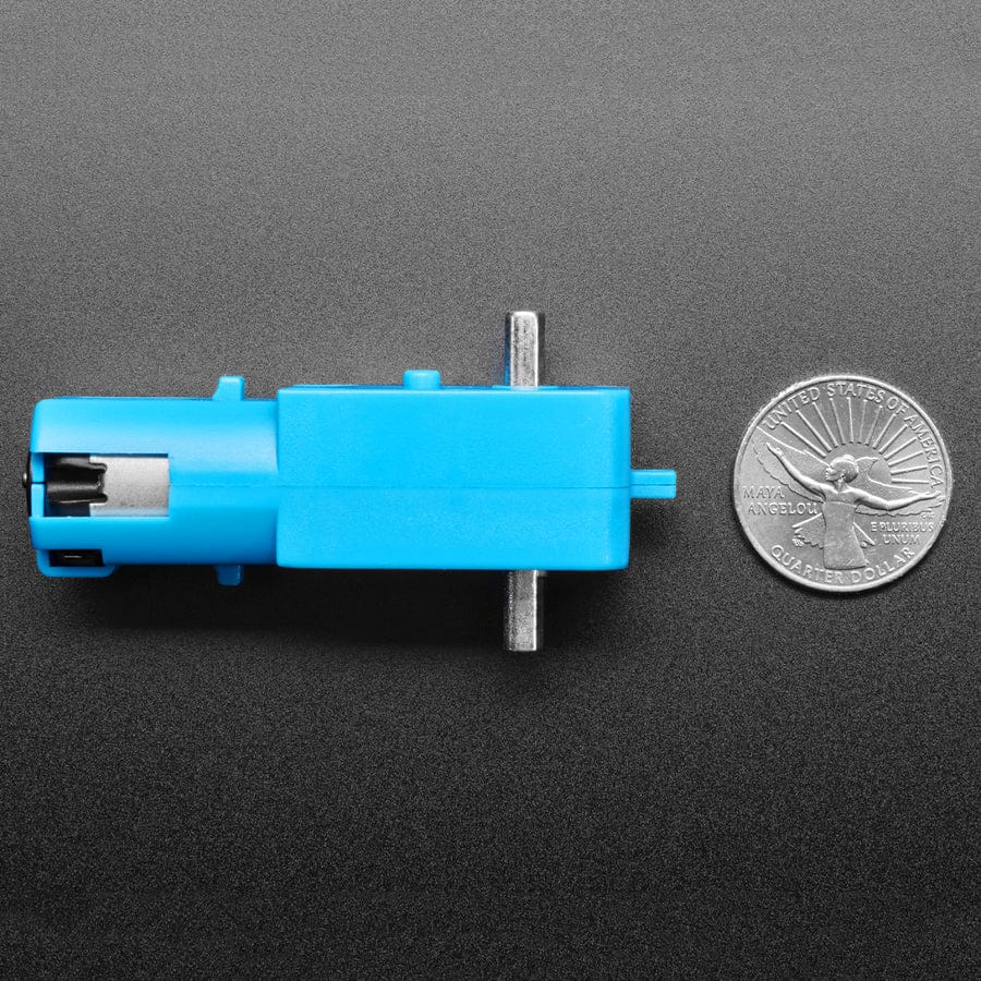 TT Motor Bi-Metal Gearbox Double Sided Axle and 1:90 Gear Ratio by The Pi Hut - The Pi Hut