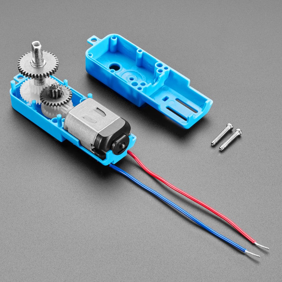 TT Motor Bi-Metal Gearbox Double Sided Axle and 1:90 Gear Ratio by The Pi Hut - The Pi Hut