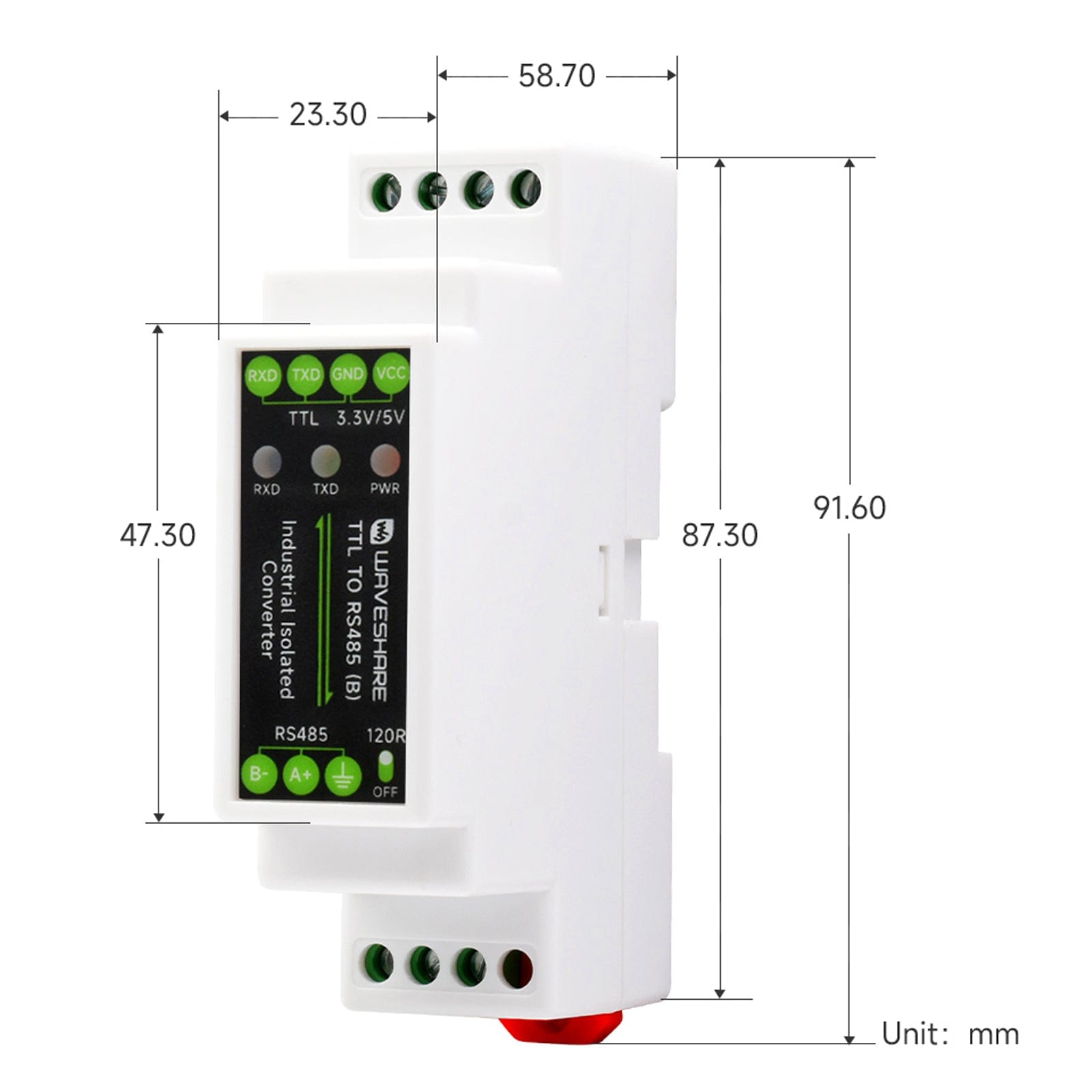 TTL to RS485 Galvanic Isolated Converter by Waveshare - The Pi Hut