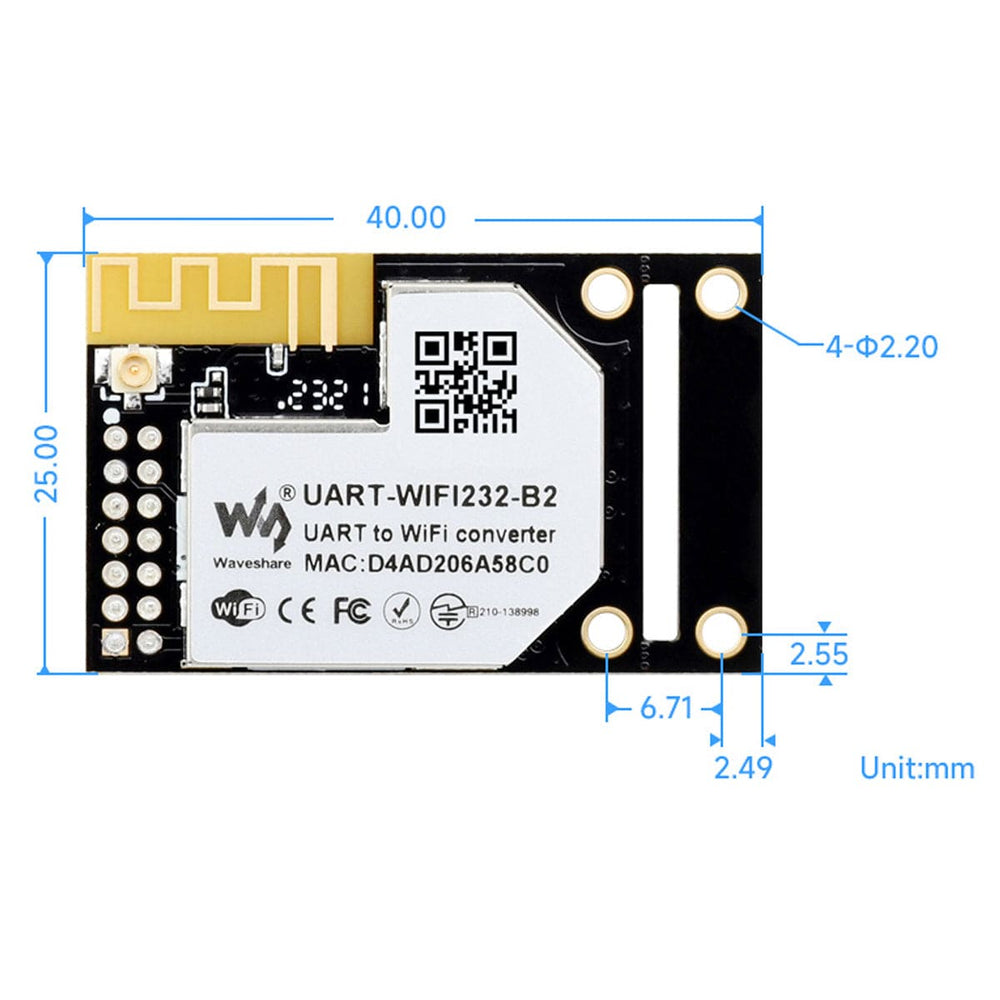 UART to WiFi and Ethernet Module (Modbus/MQTT Gateway) by Waveshare - The Pi Hut