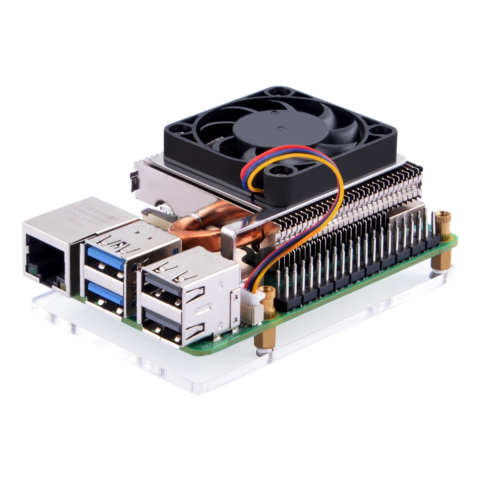 Ultra-thin ICE Tower Cooler for Raspberry Pi 5 by 52Pi - The Pi Hut