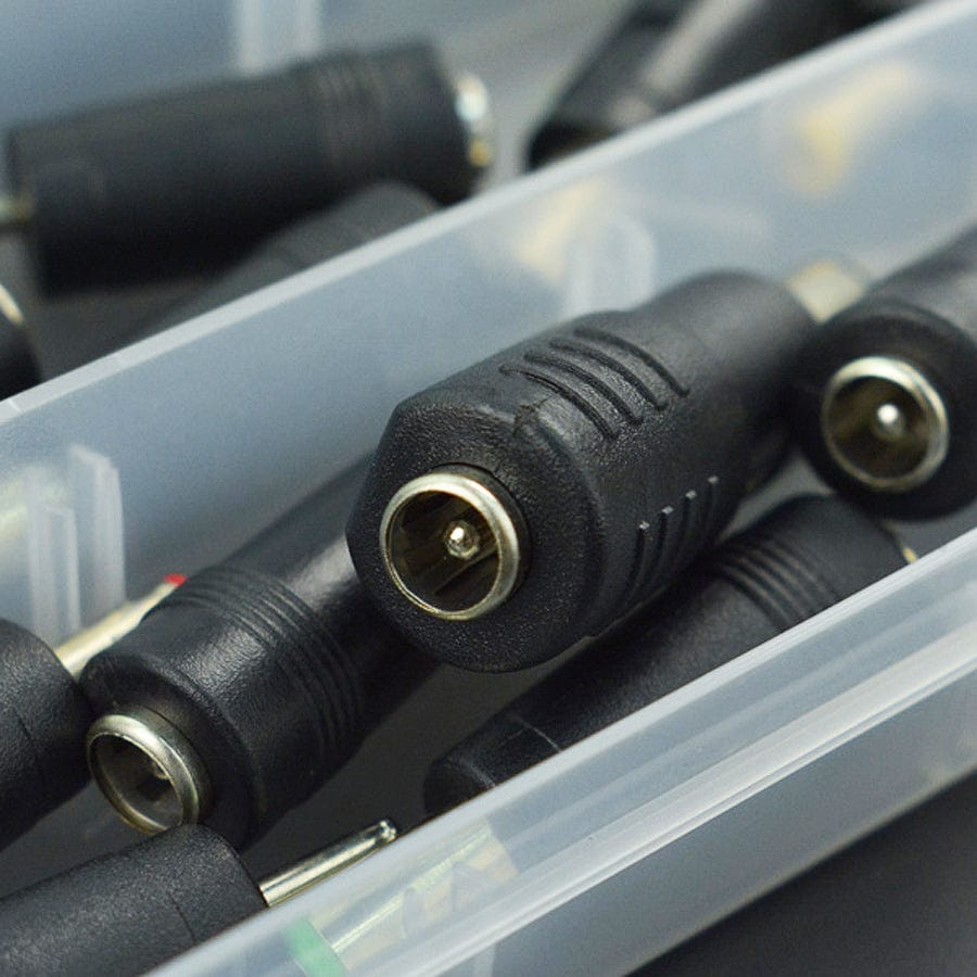 Universal 5.5 x 2.1mm DC Adapter Kit (28 Pieces) by DFRobot - The Pi Hut