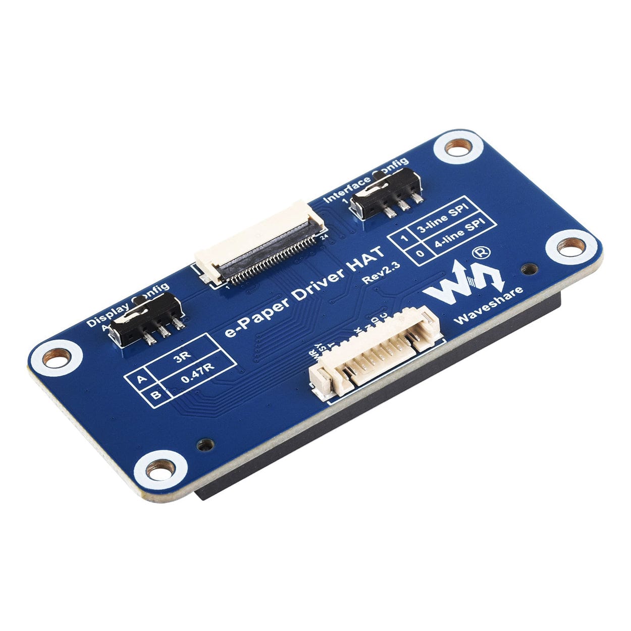Universal e-Paper Raw Panel Driver HAT for Raspberry Pi by Waveshare - The Pi Hut
