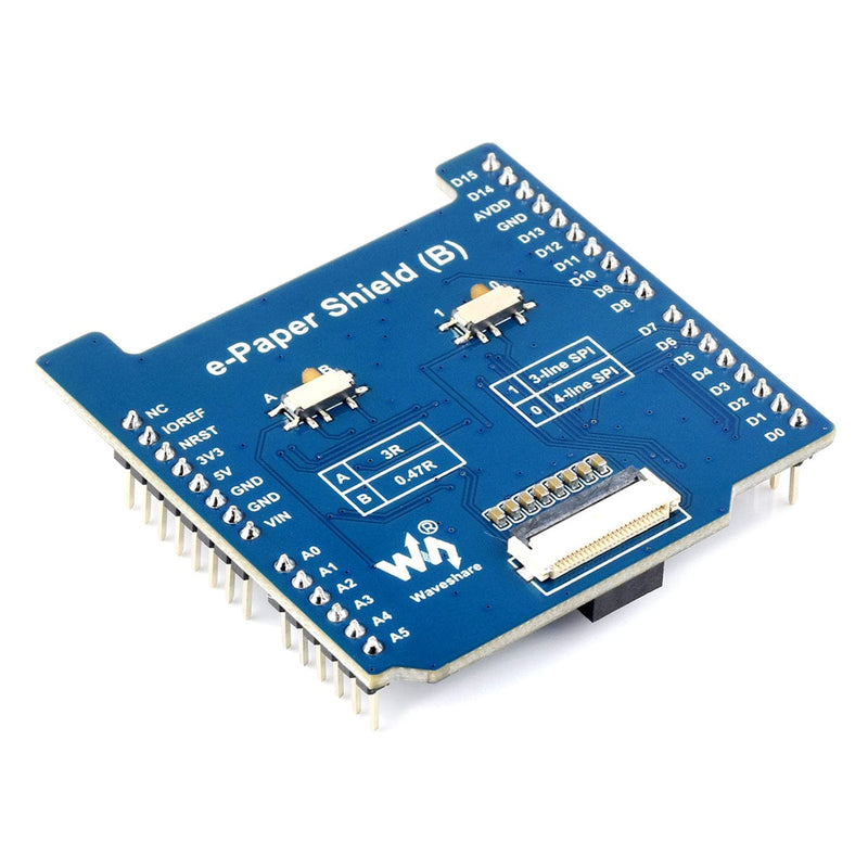 Universal E-Paper Raw Panel Driver Shield (B) for Arduino - The Pi Hut