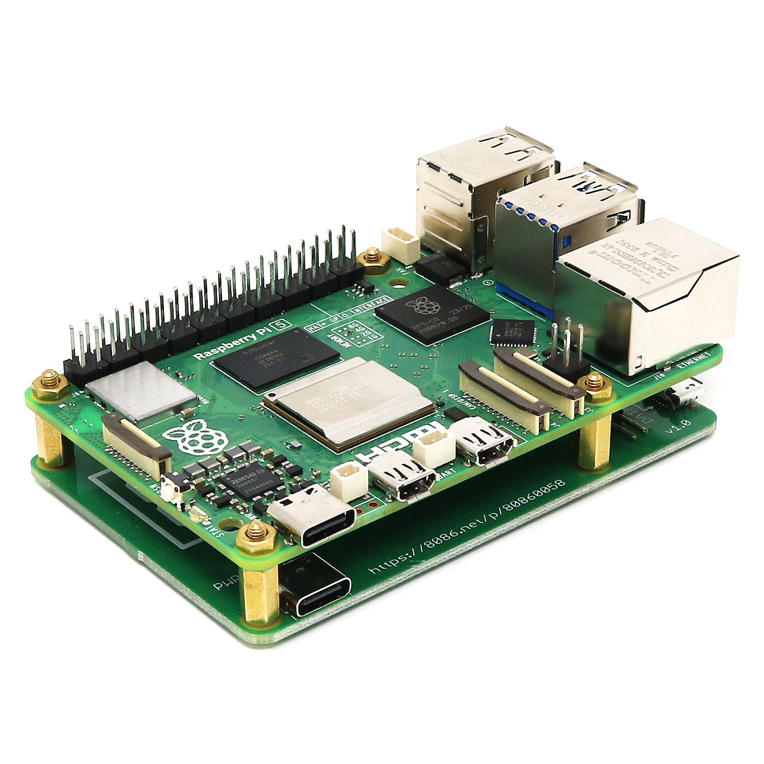 USB-C Dual Supply Splitter (5V) by 8086 - The Pi Hut