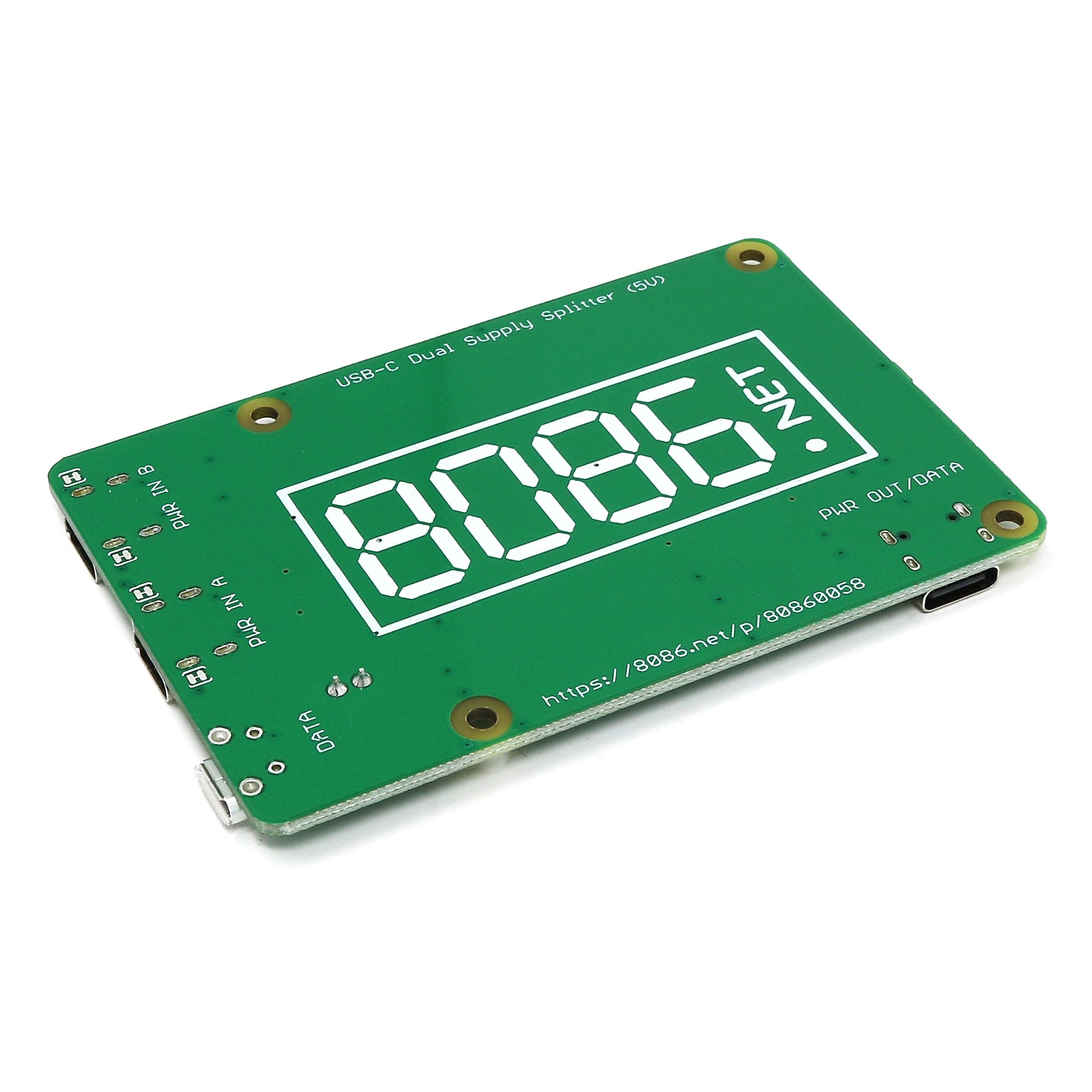 USB-C Dual Supply Splitter (5V) by 8086 - The Pi Hut