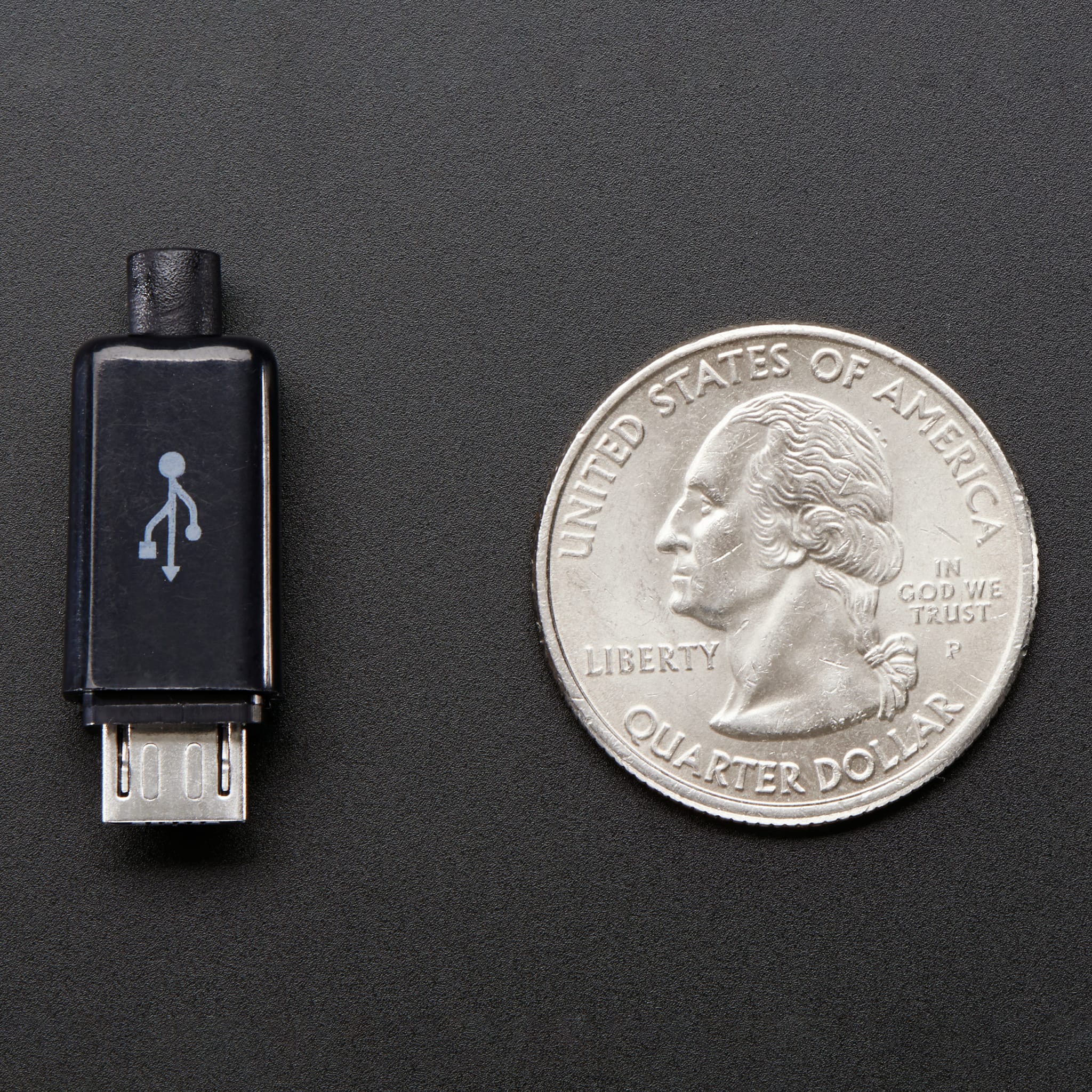 USB DIY Slim Connector Shell - MicroB Plug by Adafruit - The Pi Hut