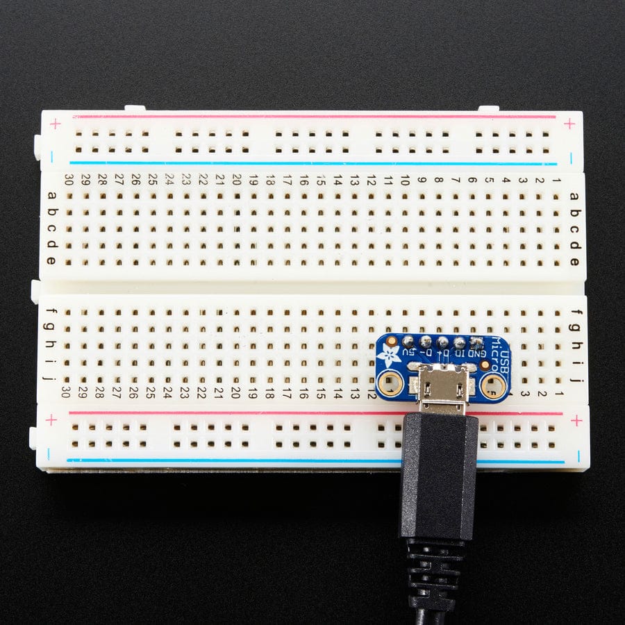 USB Micro-B Breakout Board by Adafruit - The Pi Hut