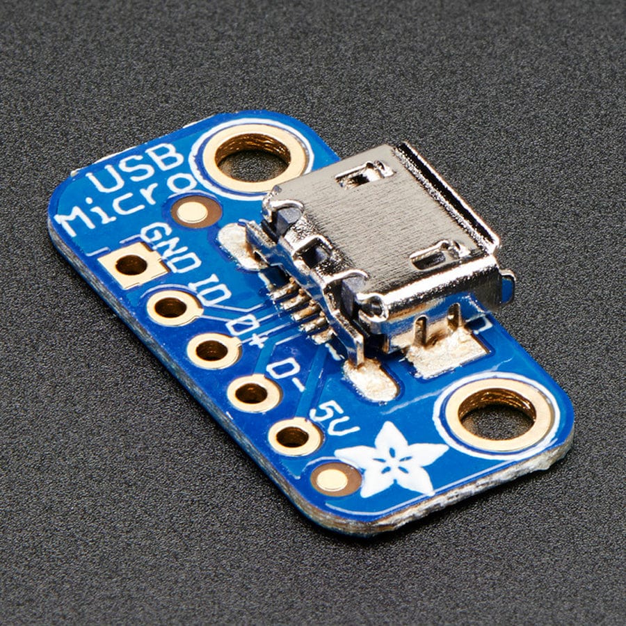 USB Micro-B Breakout Board by Adafruit - The Pi Hut