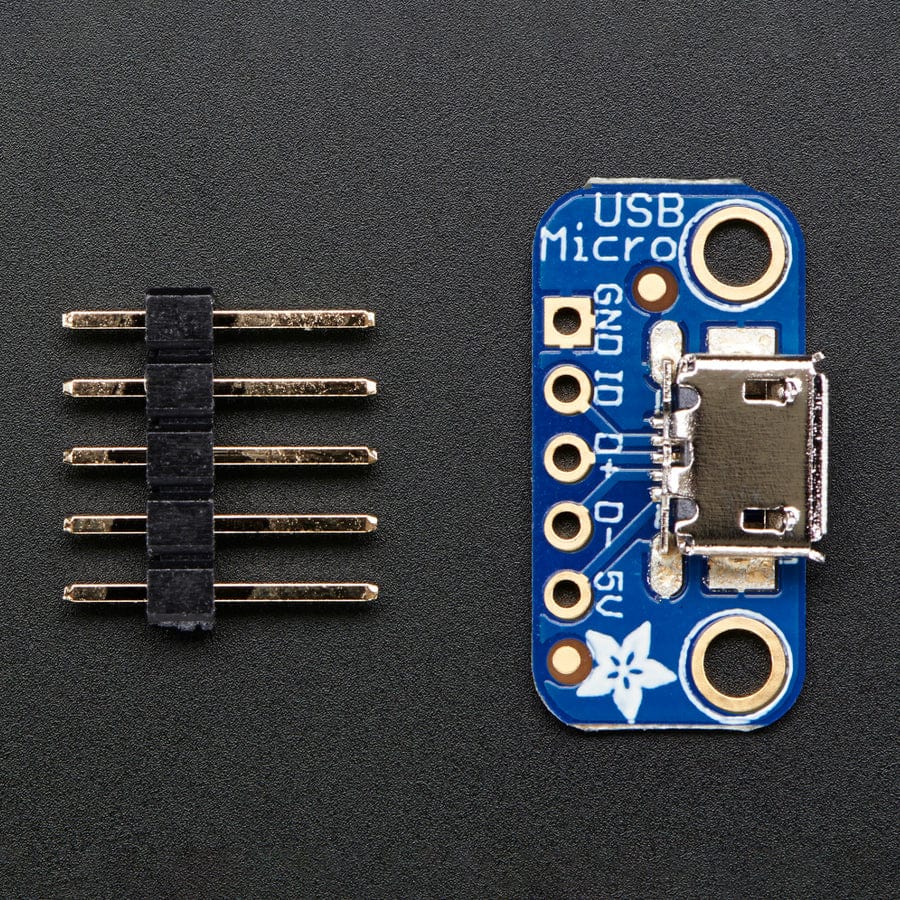 USB Micro-B Breakout Board by Adafruit - The Pi Hut