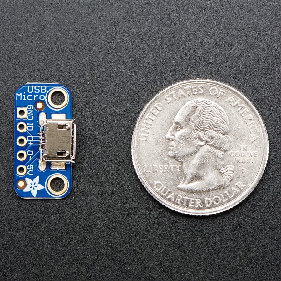 USB Micro-B Breakout Board by Adafruit - The Pi Hut