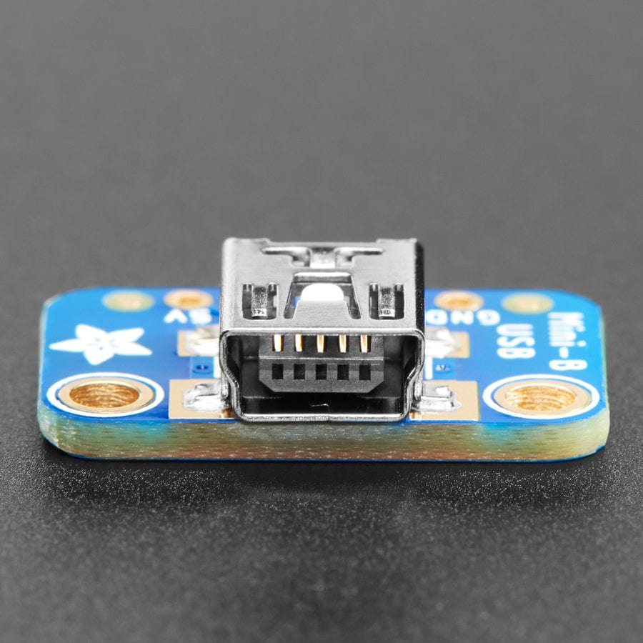 USB Mini-B Breakout Board by Adafruit - The Pi Hut
