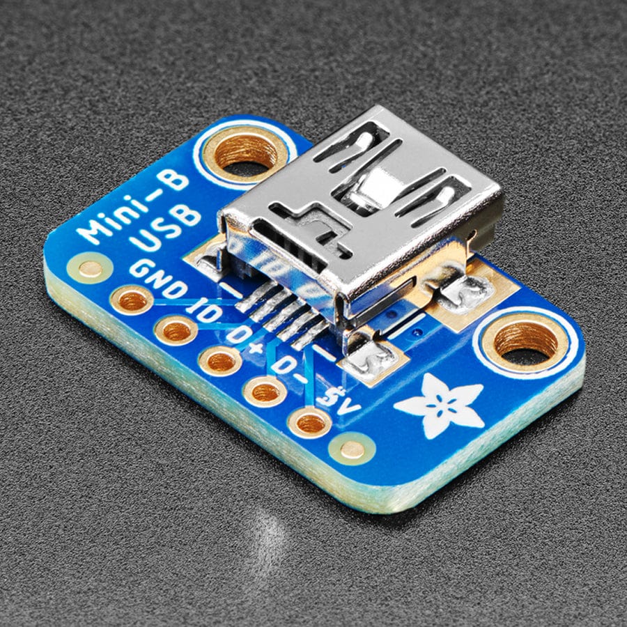 USB Mini-B Breakout Board by Adafruit - The Pi Hut