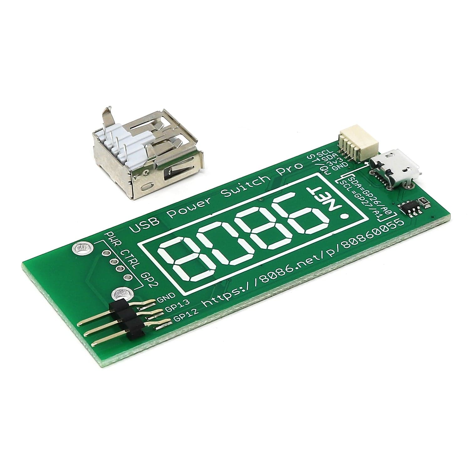 USB Power Switch Pro Kit for Pico by 8086 - The Pi Hut