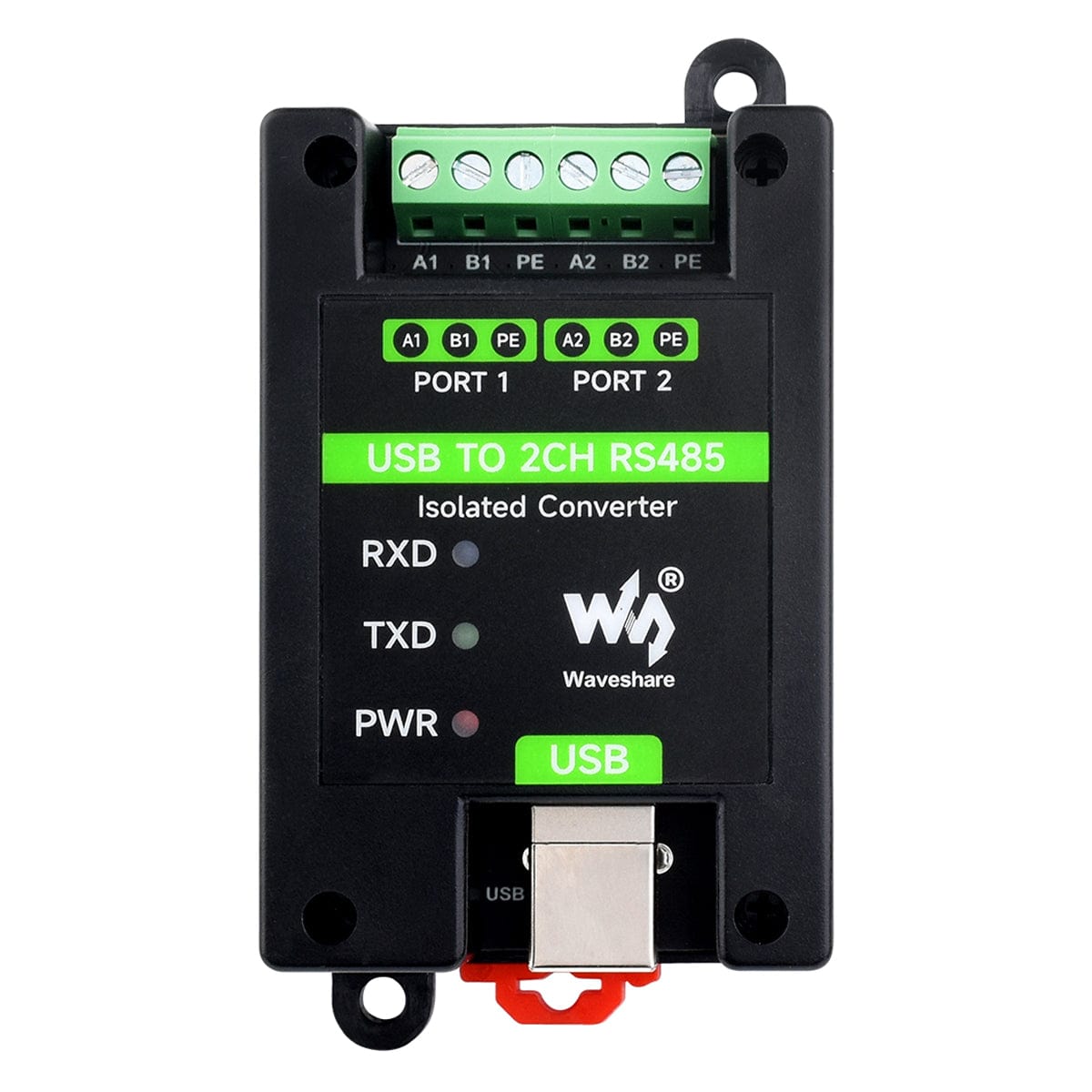USB to 2-Channel RS485 Industrial Grade Isolated Converter - The Pi Hut