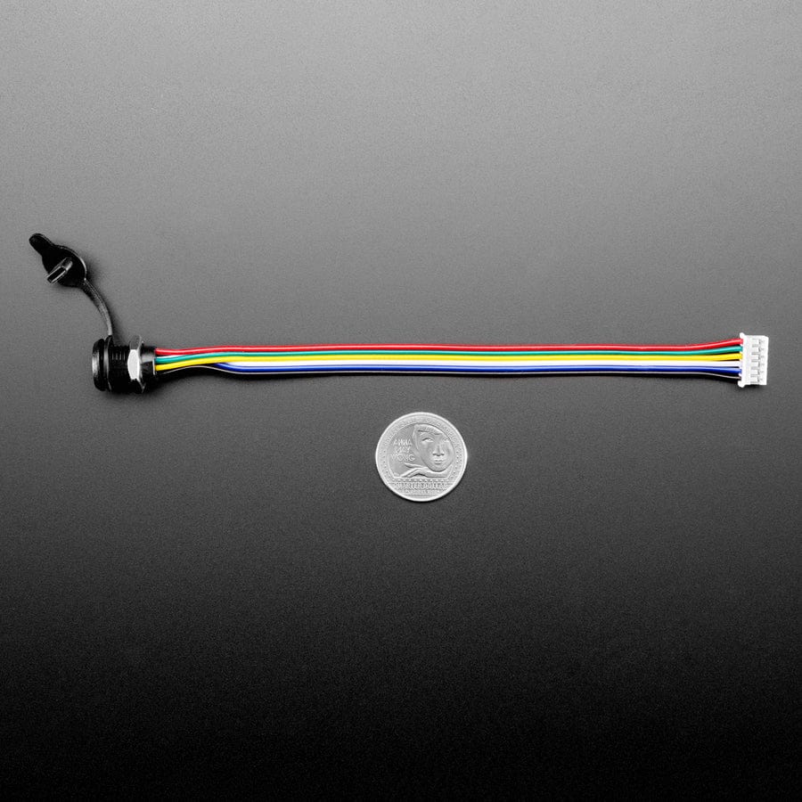 USB Type C Screw Panel Mount to 6 pin JST PH Cable by Adafruit - The Pi Hut